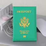 PU Multifunctional Passport Holder with Gold Logo WB Travel Store