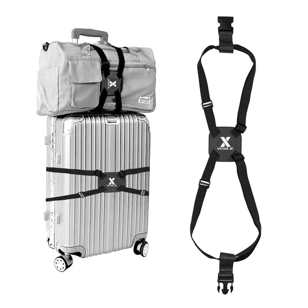Aero SnapStrap elastic add-a-bag luggage strap in black