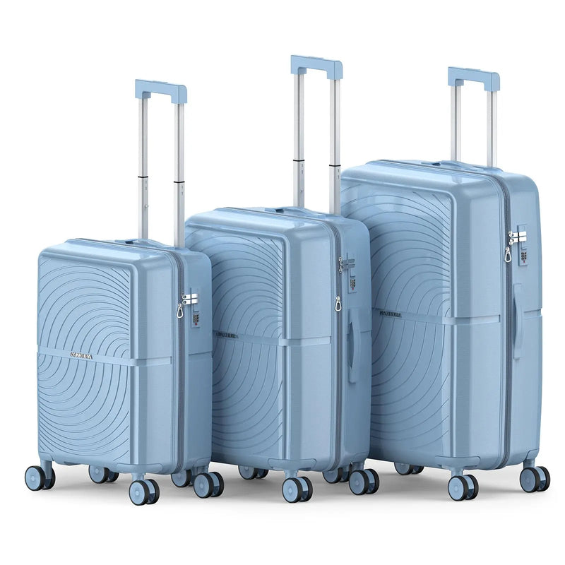 The Nazhura AeroSet™ – 3-Piece Hardside Spinner Luggage Set WB Travel Store