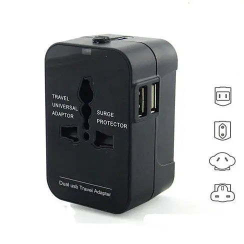 AeroTransit™ Dual – All-in-One International Charger with Dual USB WB Travel Store