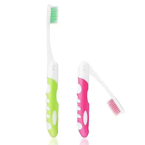 The Ouligay AeroBrush™ Duo – Premium 2-Piece Folding Travel Toothbrushes WB Travel Store