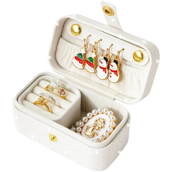 The Lumina Case Mini – Sparkly Luxury Travel Jewelry Box WB Travel Store