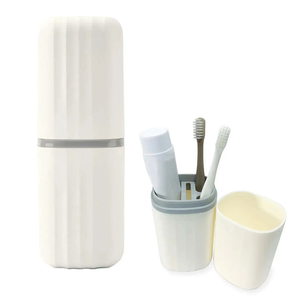 RINDOJIN Pack & Rinse – 2-in-1 Travel Toothbrush Holder Cup WB Travel Store