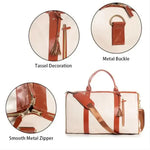 TravelEase™ Foldable Women's PU Leather Duffel Bag WB Travel Store