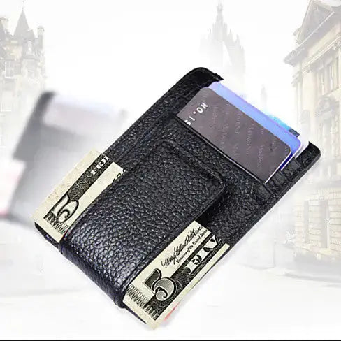 The Executive Grip – Minimalist RFID Wallet with Money Clip WB Travel Store
