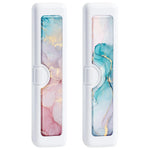 The Gerkia ChromaCase™ – 2-Piece Patterned Travel Toothbrush Holders WB Travel Store