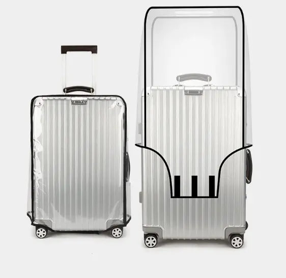 Clear hardside luggage case