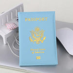 PU Multifunctional Passport Holder with Gold Logo WB Travel Store