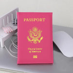 PU Multifunctional Passport Holder with Gold Logo WB Travel Store