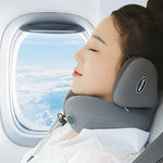 The Executive Rest Suite – Luxury Massaging Travel Pillow with Noise Shield WB Travel Store