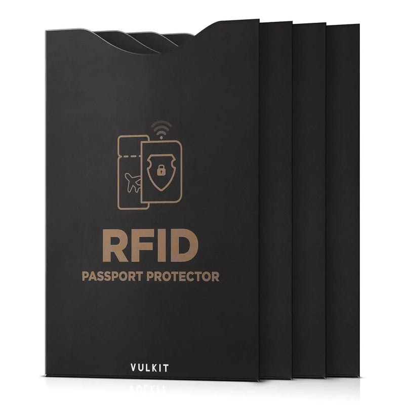 The Executive Shield Set – VULKIT 4-Pack RFID Passport Sleeves WB Travel Store