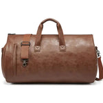 Waterproof Leather Duffle Bag With Adjustable Strap WB Travel Store