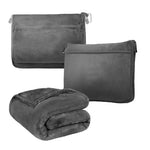 The Apex Silhouette Comfort – Sleek 2-in-1 Travel Blanket & Pillow WB Travel Store
