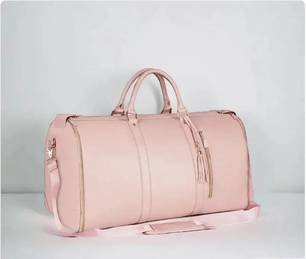 Water-resistant leather carry-all, 20 to 35 litres