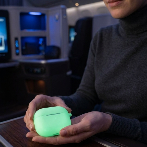Volt Radium luminous silicone travel earbud case