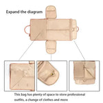 TravelEase™ Foldable Women's PU Leather Duffel Bag WB Travel Store